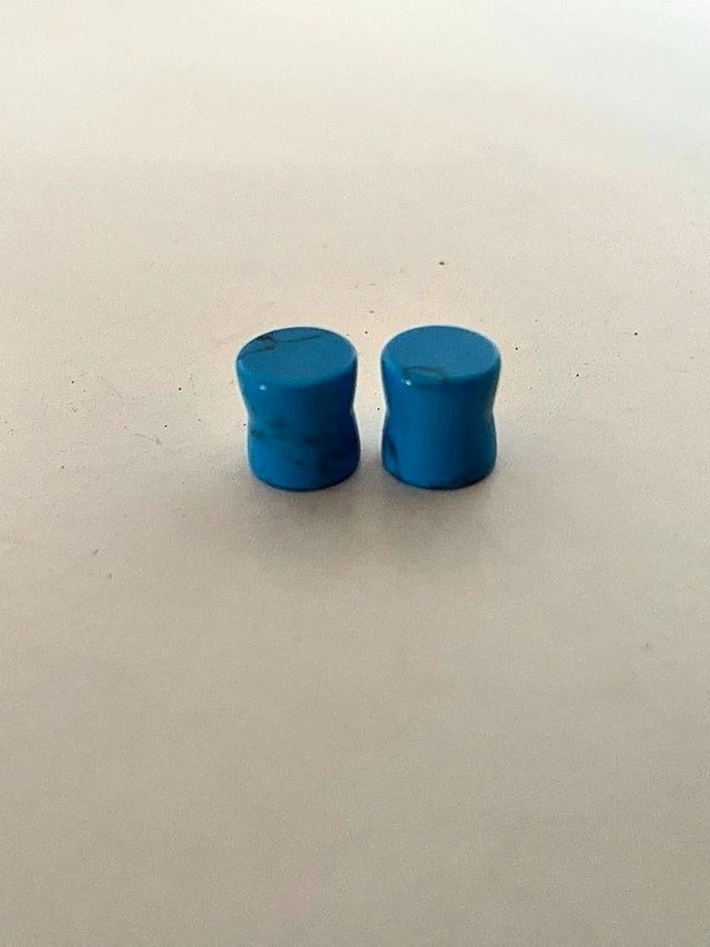Blue Pair of Flared Plugs